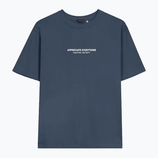Tricou pentru bărbați Kaotiko Washed Expect Nothing navy