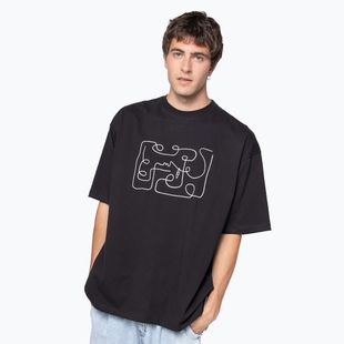Tricou pentru bărbați Kaotiko M / C Abstract Face black