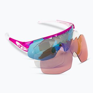 Ochelari de ciclism Tifosi Sledge Lite Clarion crystal pink/clarion blue/ac red/clear