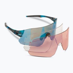 Ochelari de ciclism Tifosi Rail Clarion albastru/roșu/roșu/clear