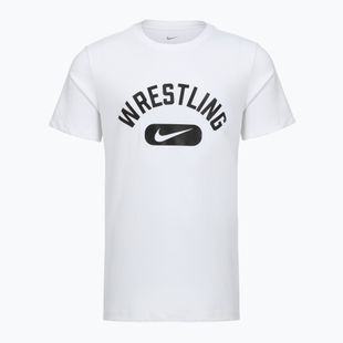 Tricou pentru bărbați Nike Wrestling Disc DFC white/black