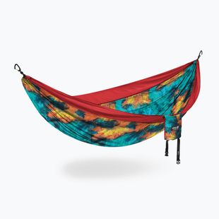ENO DoubleNest Print tie dye/roșu hamac de drumeție ENO DoubleNest Print
