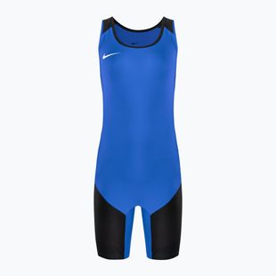 Tricou de lupte pentru bărbați Nike Weightlifting Singlet royal/black