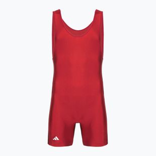 Combinezon pentru bărbați adidas 3 Stripe Singlet red/white