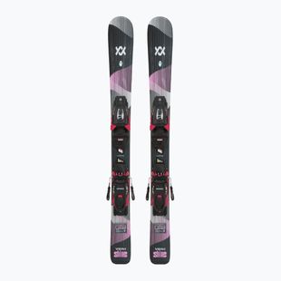 Schiuri de coborâre pentru copii Völkl Shine Jr + legături 4.5 VMotion Jr Lady 80-90 cm black/pink
