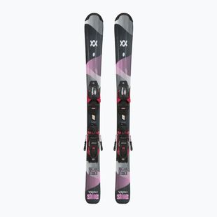 Schiuri de coborâre pentru copii Völkl Shine Jr + legături 4.5 VMotion Jr Lady 100-120 cm black/pink