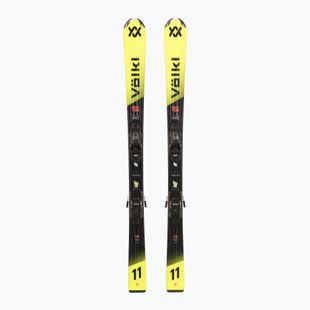 Schiuri de coborâre pentru copii + legături Völkl Racetiger Jr Yellow+7.0 VMotion Jr 130-160 cm