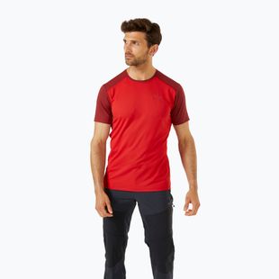 Tricou pentru bărbați Rab Force ascent red/oxblood red
