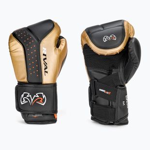 Mănuși de box Rival RB10 Intelli-Shock Bag black/gold