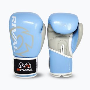 Mănuși de box Rival RB7 Fitness Plus Bag baby blue/grey