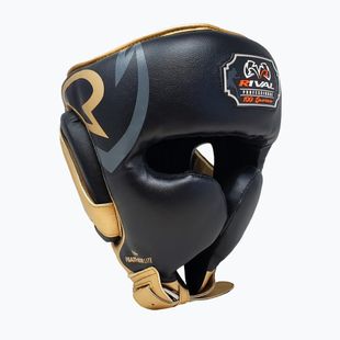 Cască de box Rival RHG100 Professional Headgear black/gold