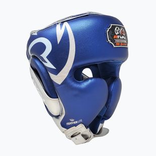 Cască de box Rival RHG100 Professional Headgear blue/silver