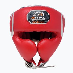 Cască de box Rival RHG100 Professional Headgear red/silver/grey