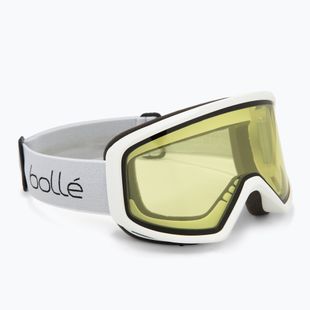 Ochelari de schi Bollé Bedrock white matte/lemon