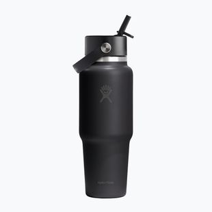 Sticlă termică Hydro Flask Wide Flex Straw Travel 946 ml black