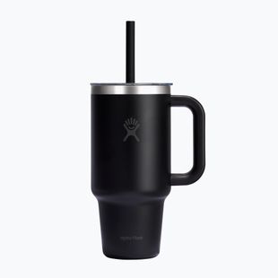 Cană termică Hydro Flask Travel Tumbler Clear Lid black