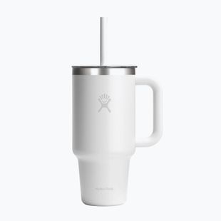 Cană termică Hydro Flask Travel Tumbler Clear Lid white