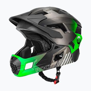 Cască de ciclism pentru copii Rockbros 10110061003 Kids Helmet black/ti-green