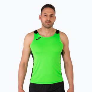 Tricou de alergare pentru bărbați Joma Record II Tank Top fluor green/black