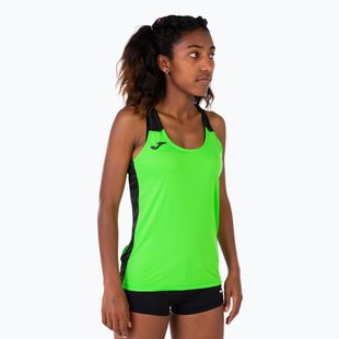 Tricou de alergare pentru femei Joma Record II Tank Top fluor green/black