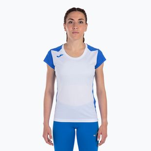 Tricou de alergare pentru femei  Joma Record II white/royal