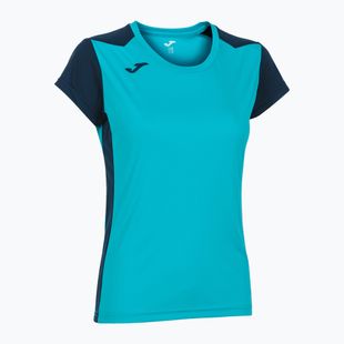 Tricou de alergare pentru femei  Joma Record II fluor turquoise/navy