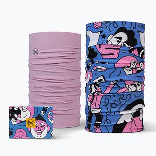 Eșarfe multifuncționale BUFF Coolnet UV Twin Pack Love love