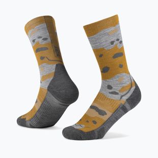 Șosete BUFF Merino Lightweight Crew LWC2 khaki