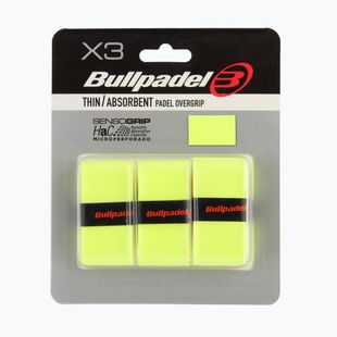 Gripuri pentru rachete de padel Bullpadel GB-1705 Senso Absorbent 3 pcs. fluor yellow