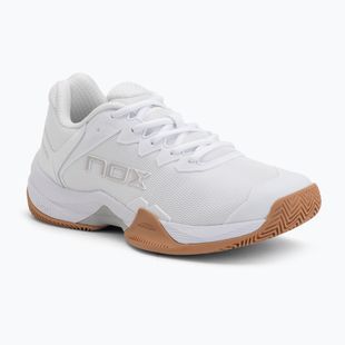 Încălțăminte de padel NOX ML10 Hexa white/gum rubber