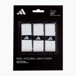 Înveliș pentru rachetă de padel adidas Padel Overgrip Set 3 buc. white
