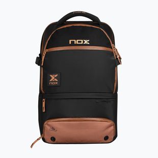 Rucsac de padel NOX Luxury Open Series Backpack 30 l black/brown