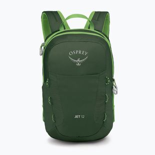Rucsac turistic pentru copii  Osprey Jet 12 l green canopy / limeline green