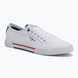 Încălțăminte pentru bărbați Pepe Jeans Bradyen Basic white