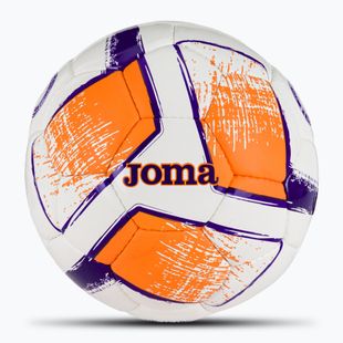 Minge de fotbal Joma Dali II white/fluor orange/purple mărime 5