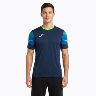 Tricou de alergare pentru bărbați Joma Elite XI navy/fluor green