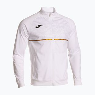 Bluză de alergare pentru bărbați Joma Record III Full Zip white