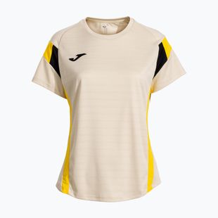 Tricou de tenis pentru femei Joma Montreal beige/yellow