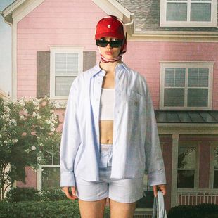 Tricou pentru bărbați Kaotiko Stripes Dark People blue / white