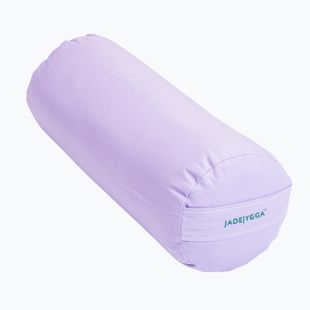 Rolă de yoga JadeYoga Organic Cotton Round Bolster lavender