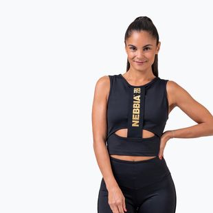Tricou de antrenament pentru femei NEBBIA Honey Bunny negru 8220110