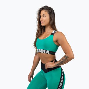 Sutien de antrenament NEBBIA Iconic green