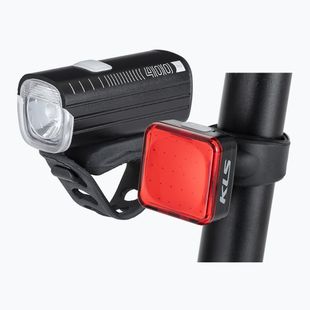 Set de faruri de bicicletă Kellys Lumio black