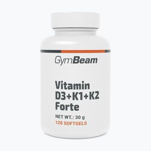 Vitaminele D+K GymBeam Vitamin D3+K1+K2 Forte 120 capsule