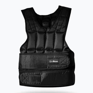 Vestă de antrenament cu greutăți GymBeam Weighted Vest 15 kg black