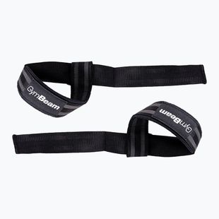 Curele pentru ridicarea greutăților GymBeam LIFT black/grey