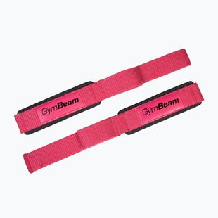Benzi pentru ridicarea greutăților GymBeam X-Grip pink