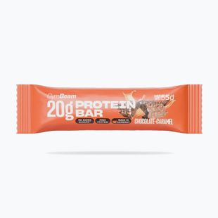 Baton proteic GymBeam 55 g chocolate/caramel