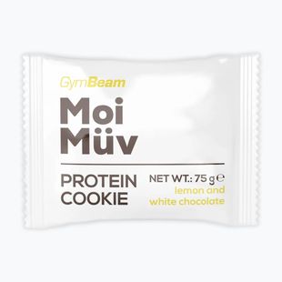 Biscuite proteic GymBeam MoiMüv 75 g lemon/white chocolate