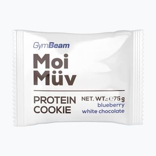 Biscuite proteic GymBeam MoiMüv 75 g blueberry/white chocolate
